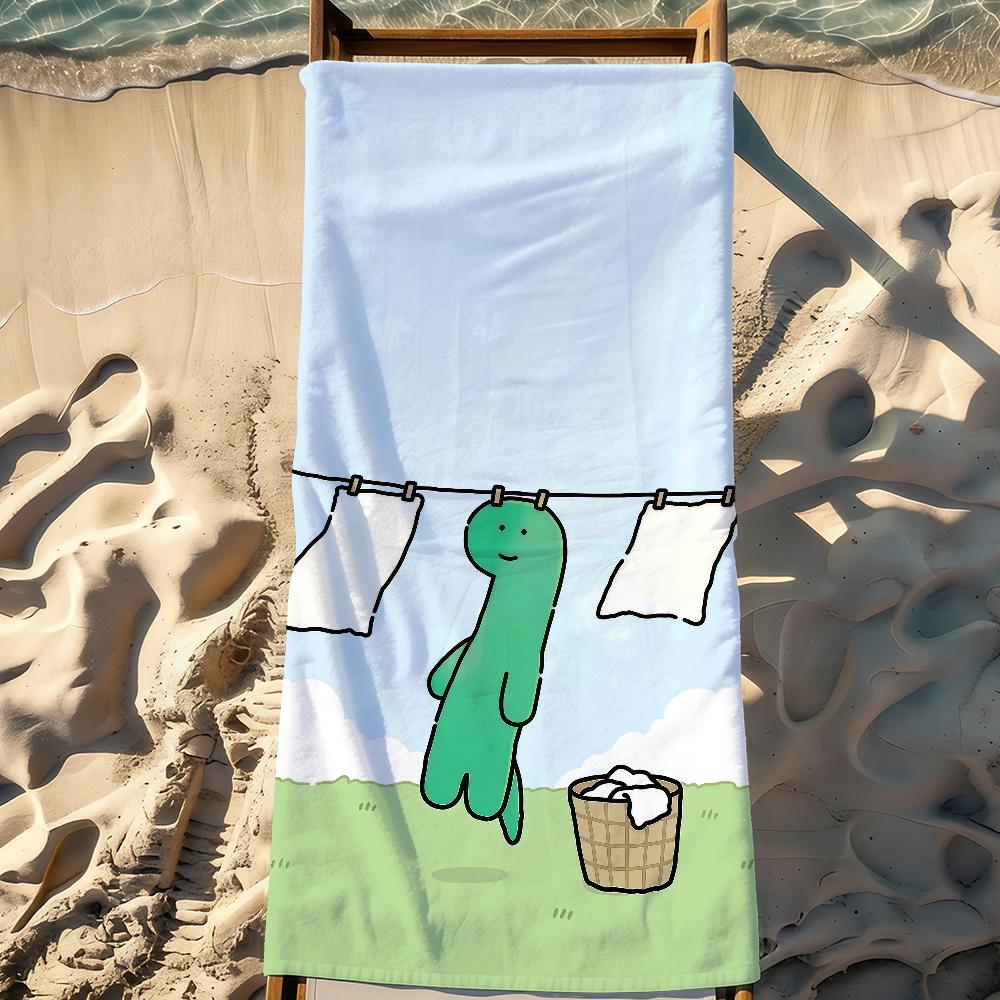 Cartoon J-Joguman-S Cute Towel Sports Quick Dry Travel Camping Gear Sandproof Soft Light Large Beach Towel