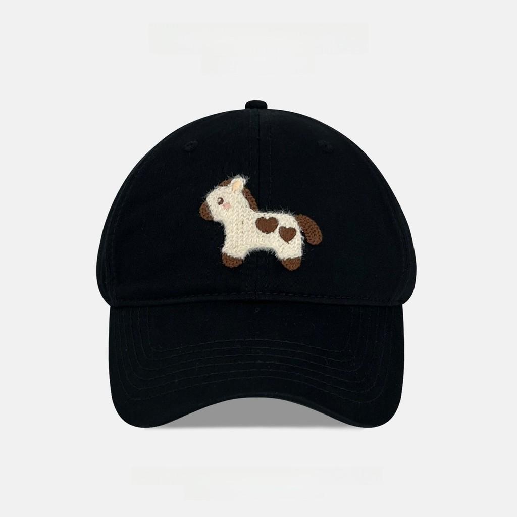 

Street Dance Cap With Embroidered Heart Pony For Summer Casual Wear чорний