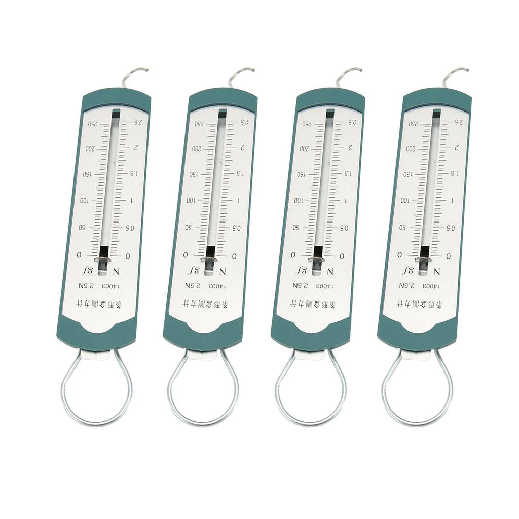 4pcs Spring Dynamometer Professional High Accuracy Bar Portable Spring Scale for Student Physics