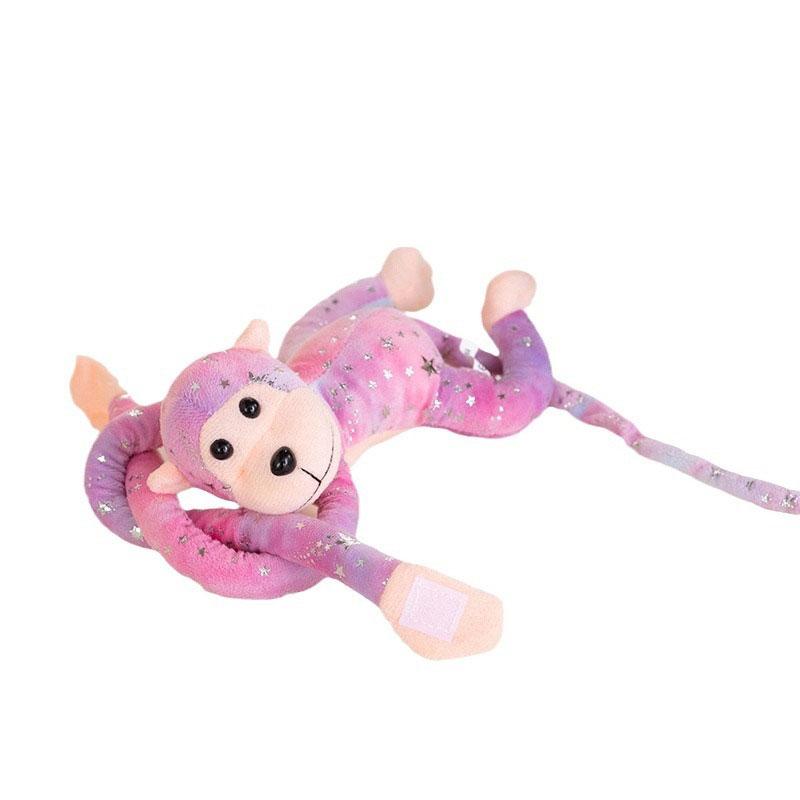 

Cartoon Plush Monkey Toy Gibbon Cloth Doll Kids Gifts Room Curtain Decoration Purple