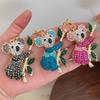 NEW Koala Bear Crystal Rhinestone  Pendant Women's Ornament Souvenir Bag Charm
