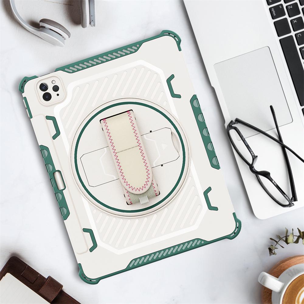 Apple iPad Protective Case with Hand Strap & Stand for 12.9", 10.2", 11" Pro, Mini 7/6.