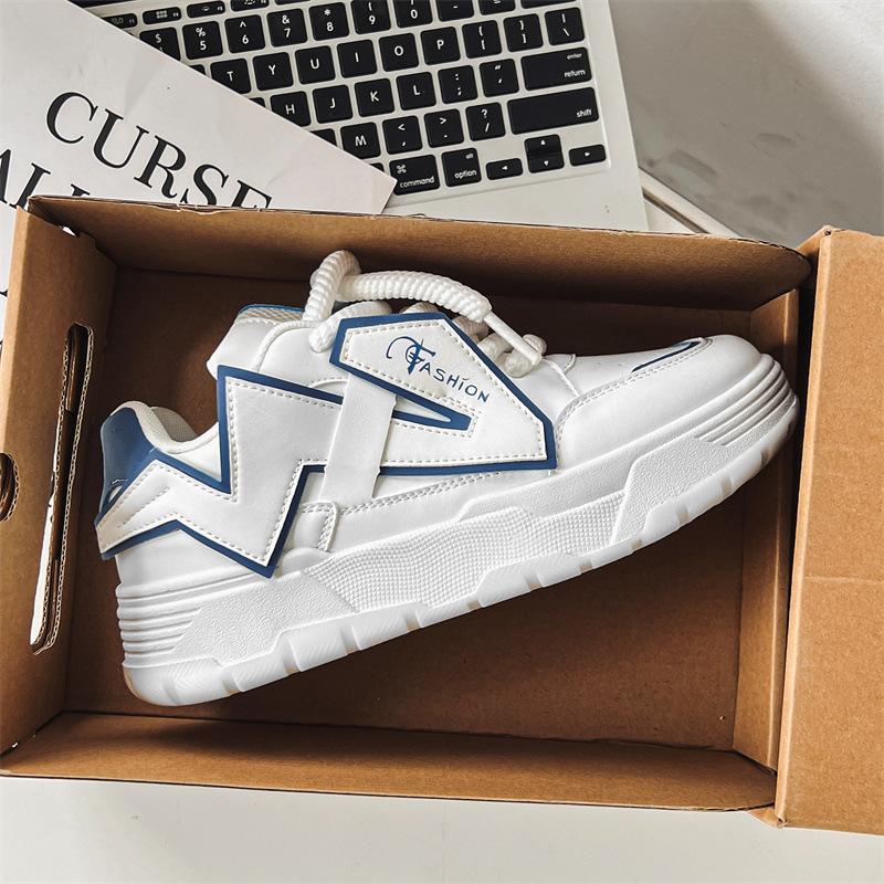 

Хлібні туфлі чоловічі 2024 нові Guochao стиль коледжу нішеві повсякденні туфлі чоловічі трендові на товстій підошві універсальні спортивні туфлі 44