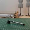 Pool Cue Chalk Holder 2in1 Billiard Accessory with & Tip Tool Metal Octagonal