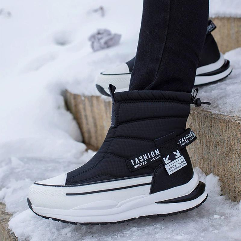 Winter Women Boots Non-slip Waterproof  Ankle Snow Boots Men Platform Winter Cotton Shoes with Thick Fur Botas Mujer High Boots