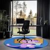 LankyBox Tištěný Kulatý Koberec Kobereček Pod Židli Koberec do Obývacího Pokojí Ložnice Kuchyně Vstupní Rohožky, pro Kancelářskou Židli Obývací Pokoj Ložnici Kuchyň Vstupní Rohožky.