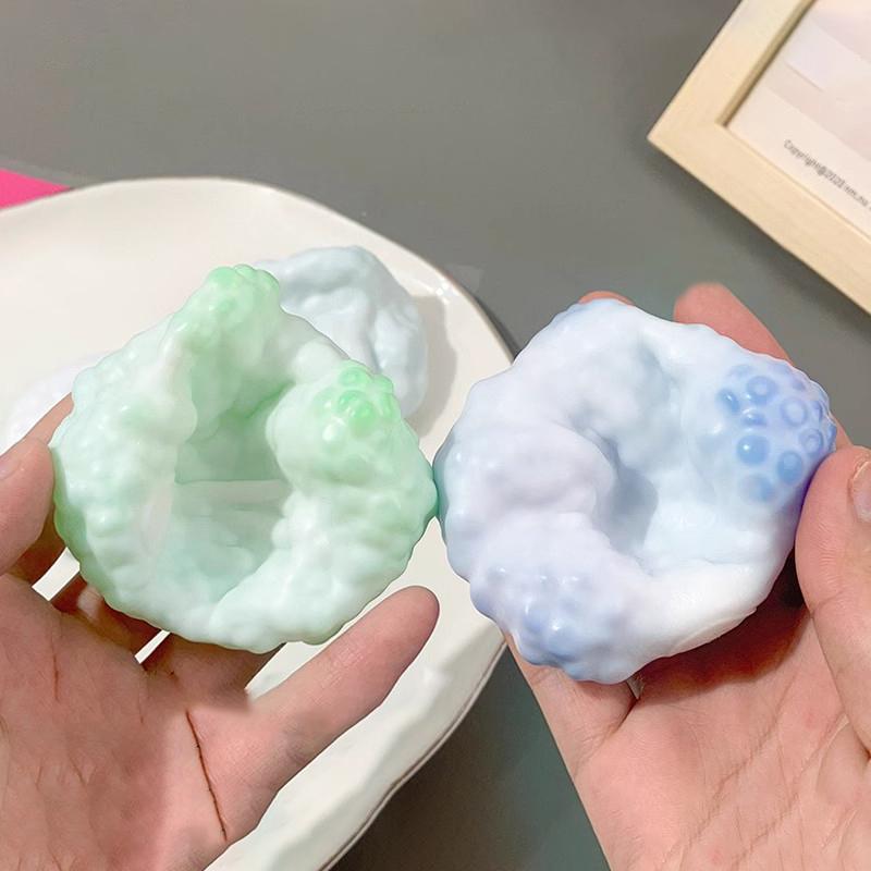 1Pc Tpr Plasticity Ice Skin Super Light Squeez Stress Relieving Toys Soft Ultra-Thin Feel Sticky Handmade Ball Squishy Table Toy