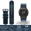 Modified retro cowhide watch straps for Casio G-SHOCK 3516 DW-H5600 DW-H5600MB convex end leather watchband black brown bracelet