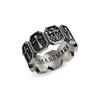 Mars Mark Black Cross Ring