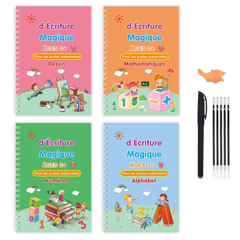 

Волшебная пропись для практики ручкой Детская каллиграфия Многоразовая книга для письма Бесплатно английский испанский немецкий французский русский арабский