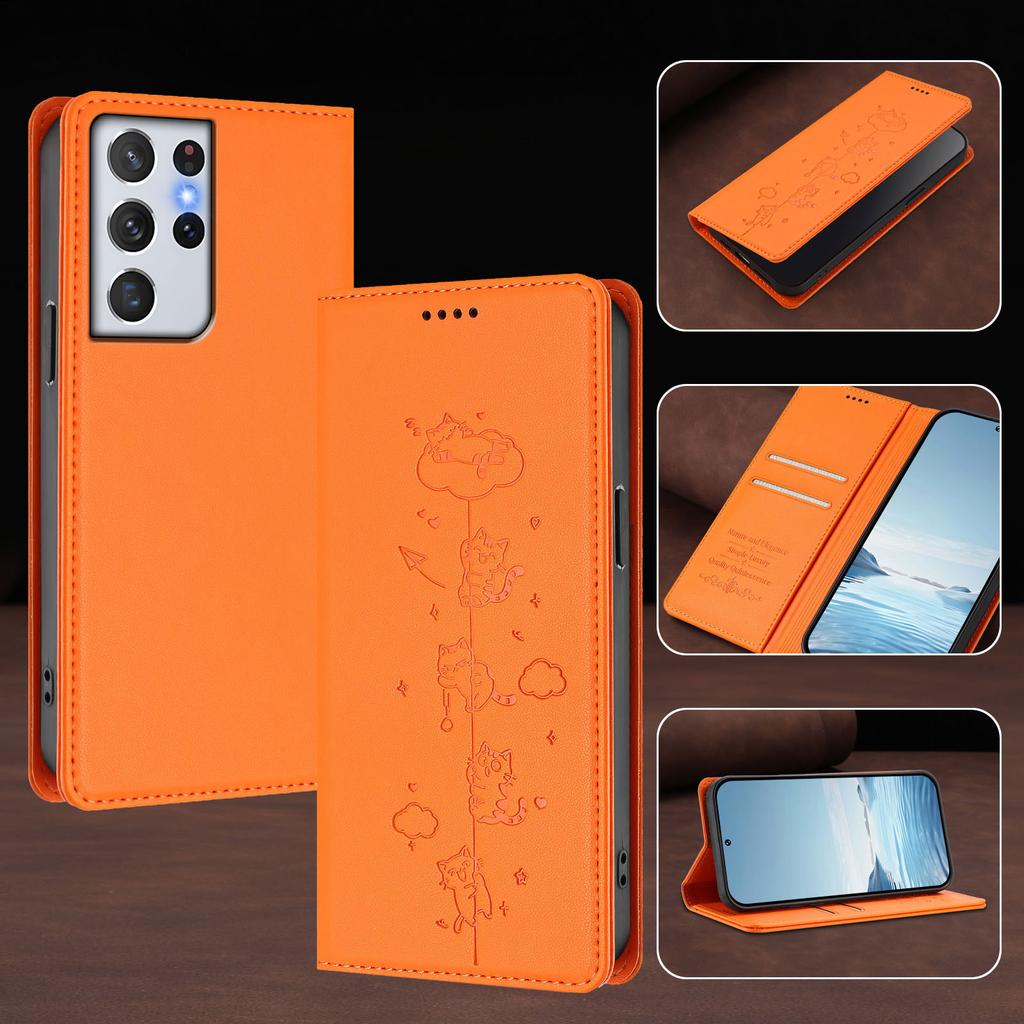 Magnetic Leather Wallet Flip Cover For Samsung Galaxy S21 Ultra S21 Plus S21 FE S21 S20 FE S20 Ultra S20 Plus S20 Case