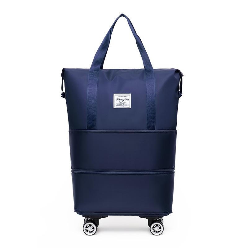 Borsa da viaggio Borsa a mano da pendolare di grande capacità Borsa da viaggio espandibile a tre strati staccabile con ruote universali Borsa da cabina