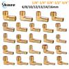 Conector pagodă 6 8 10 12 13 14 16mm conector barbă furtun filet coadă 1/8 1/4 3/8 1/2 3/4 1BSP filet Fitinguri conductă alamă Cot