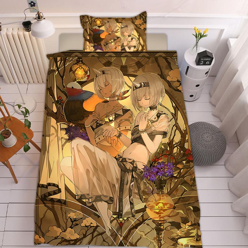 Kemila 3D Passion and Beauty Bedding Set with Pillowcases Twin Full Queen Bed Set Digital Printing