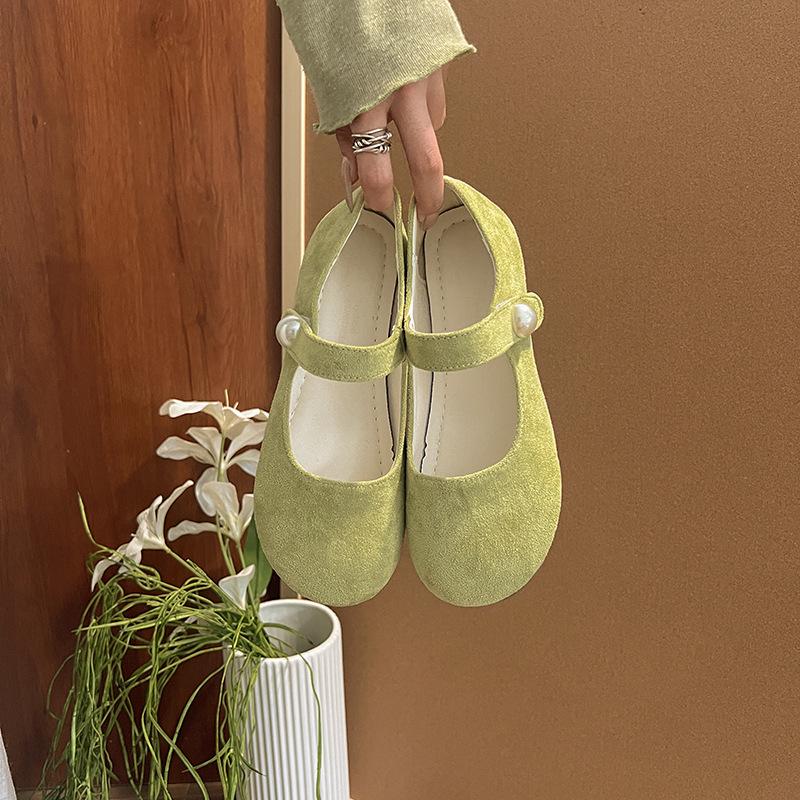 

Spring and Autumn Sweet Girls Soft-soled Foreign-style Princess Shoes Retro Velvet Little Girls Fleece Single Shoes 35