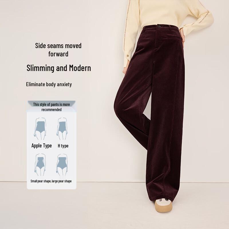 Xiangying Ancla Corduroy Wide-Leg Pants