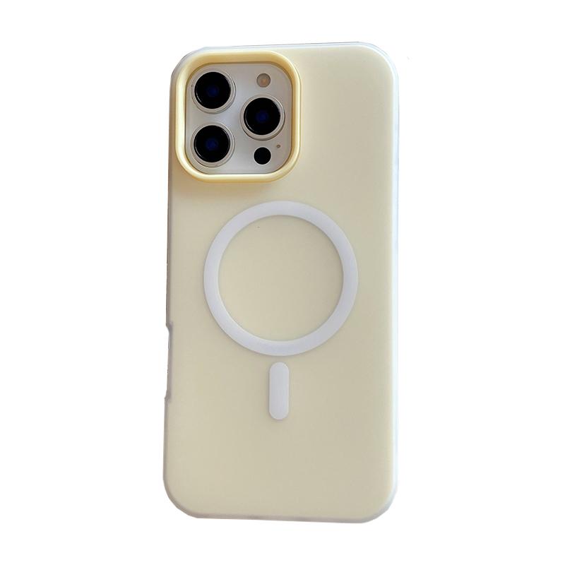 Candy Color For Magsafe Magnetic Wireless Charging Phone Case For iPhone 17 Air 16 15 14 13 Pro Max 2 In 1 Matte TPU Back Cover