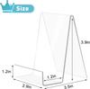 6 Pack Acrylic Book Stand Thickened Clear Book Display Easel Holder for Tablets Newspaper Magazines Notebooks Textbooks CDs