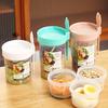 Set di Tazze Portatili per Insalata di Frutta, Cereali e Yogurt: A prova di perdite, Lavabile in lavastoviglie, Adatto per Lavoro, Scuola e Viaggio - Regali Perfetti per Halloween e Natale