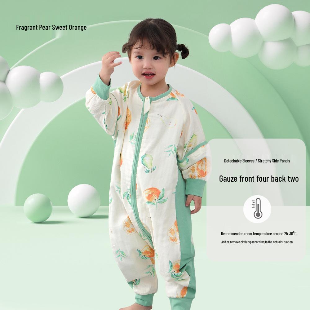 Reiner Baumwoll-Babyschlafsack - Frühling/Sommer Anti-Kick Fußsack
