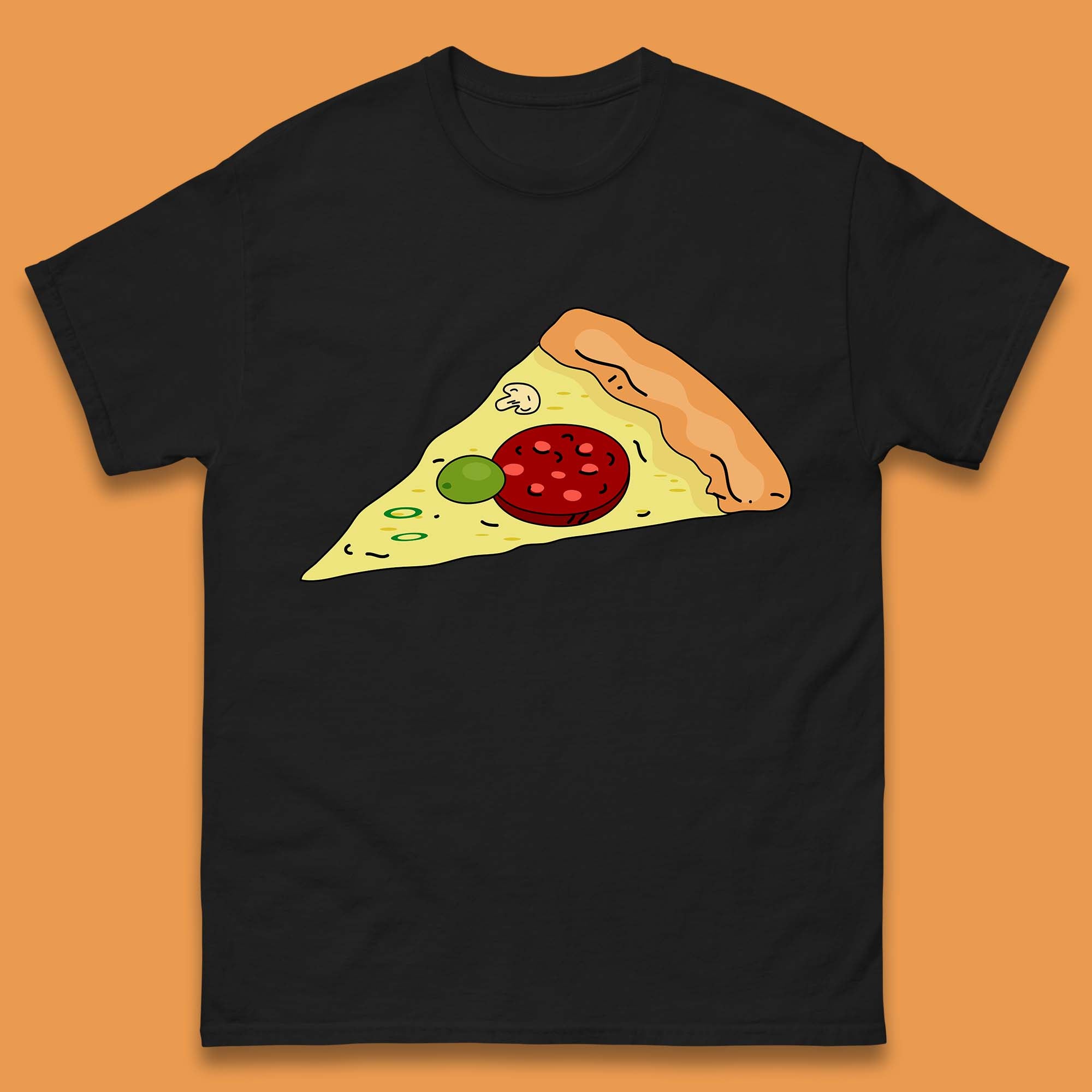 Italian Pizza Slice Pizzaologist Pizza Lover Pizza Holic Pizza Addict Mens Tee Top S