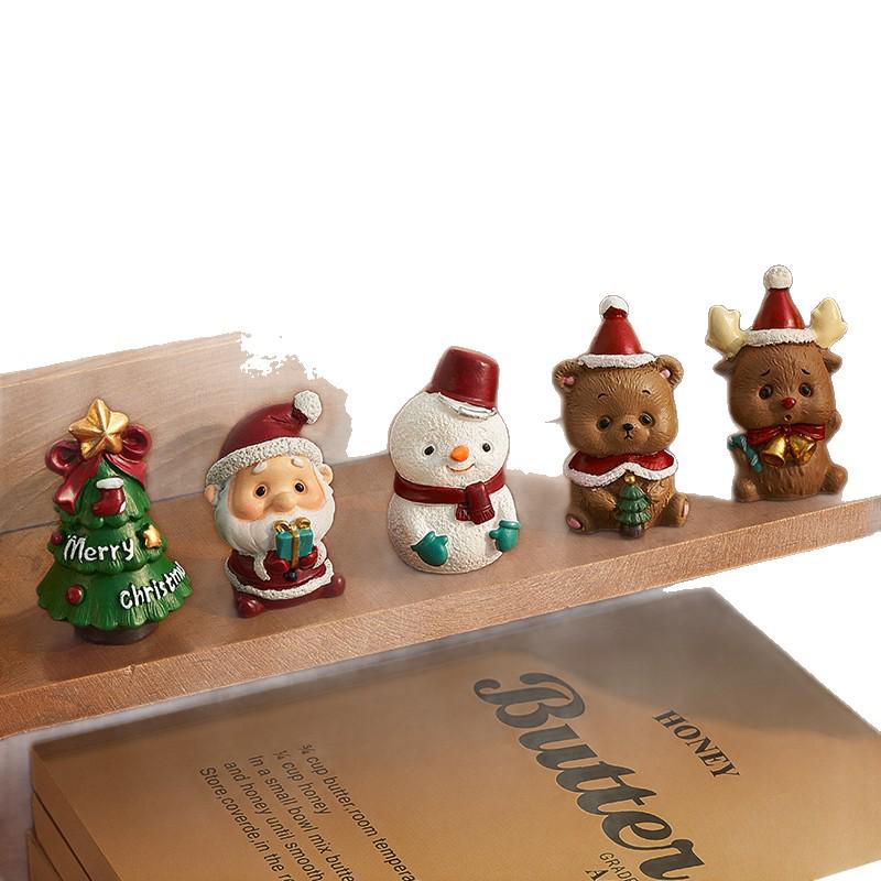 Santa Claus Christmas Gift Box: Tabletop Ornaments & Small Toys for Kids