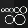 15 19 25 32 38 40 45 51 57 63 76 89 -203mm Homebrew Sanitary Food Grade VMQ Silicone Sealing Ring Gasket Seal For T-Thread Union