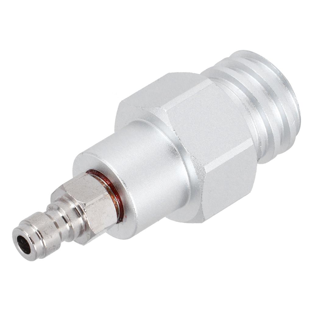 8mm Stecker Schnellkupplung auf Außengewinde TR21-4 CO2 Zylinder Tank Adapter Anschluss für Soda Club(Silber )