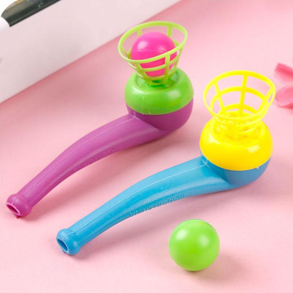4PCS Fun Magic Blowing Pipe Floating Ball Game Kids Birthday Party Favors Keepsakes Carnival Christmas Party Prizes