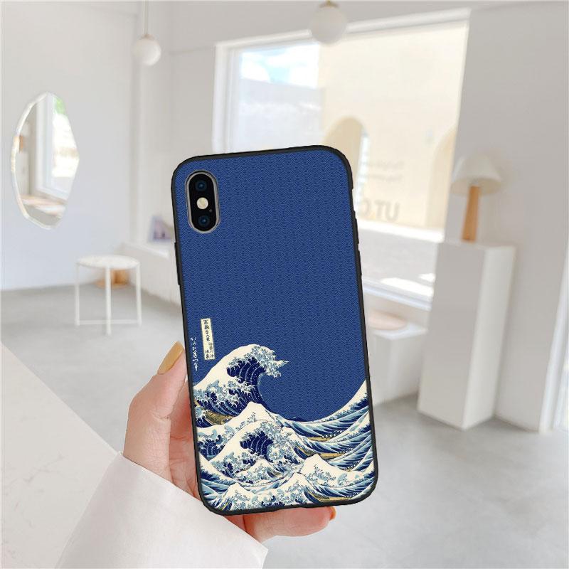 BF66 Great Wave Off Kanagawa Soft Shell Phone Case for Xiaomi Poco C40 C50 C51 C55 C65 C71 C75 F3 F5 F6 F7 M2 M3 Pro Ultra