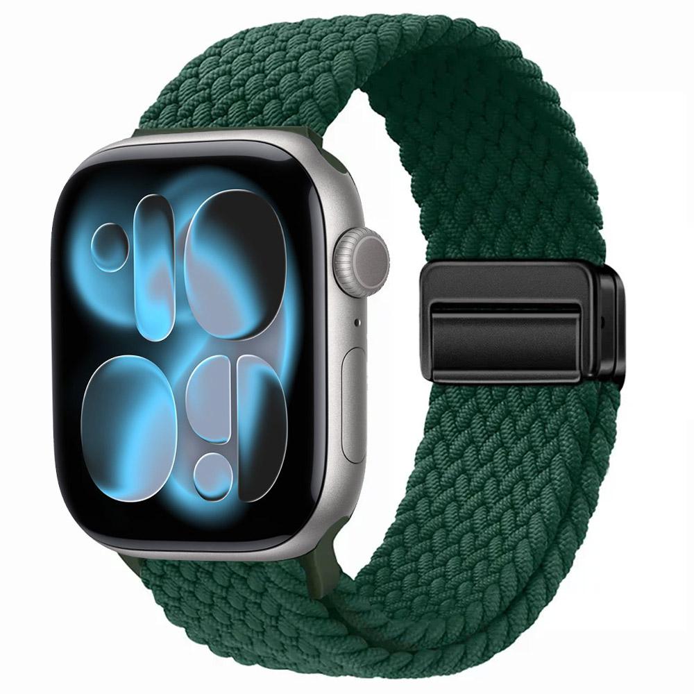 Nylon Strap for Apple Watch 11 10 46mm 42mm/Ultra 3 2 1 49mm Magnetic buckle Wristband iWatch 9 8 7 6 5 4 SE 45mm 44mm 41mm 40mm