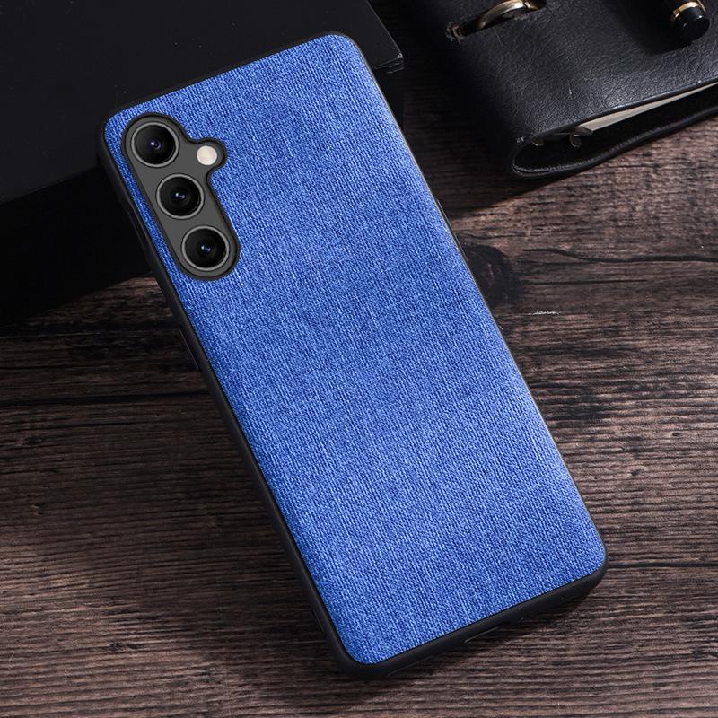 Applicable to Samsung S25Ultra mobile phone case A35 protective case A15 A25 cloth pattern new S23FE creative case