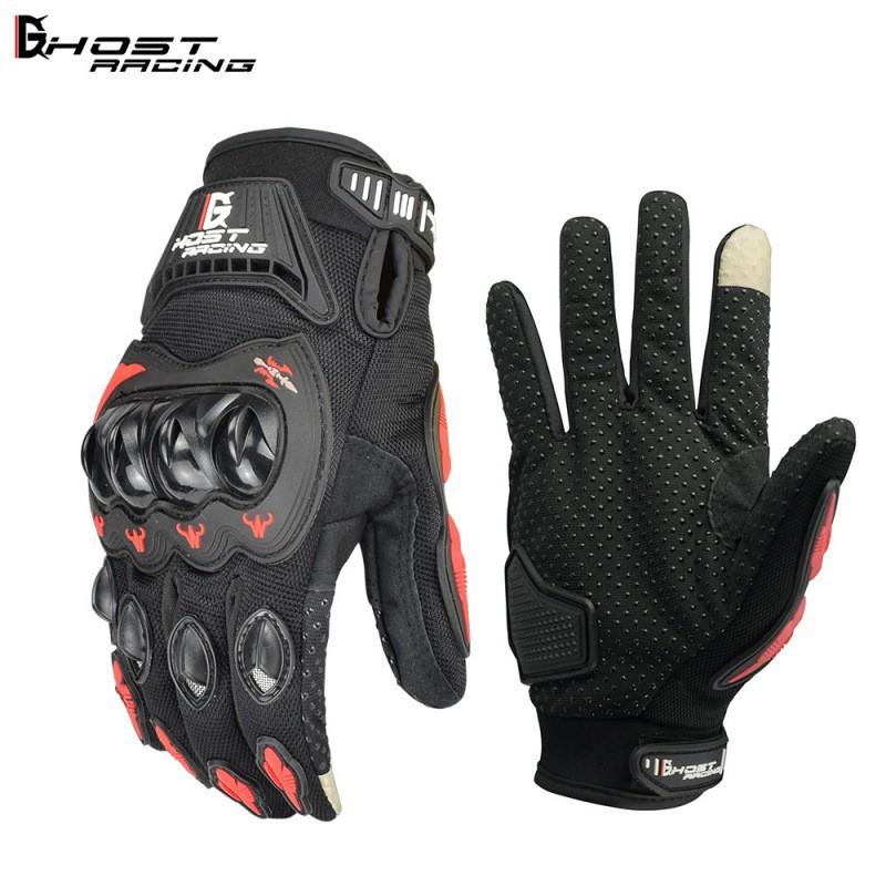Motorcycle Gloves Full Finger Protective Gear Off-Road Racing Cycling Safety Riding Breathable Touchscreen Compatible Medium