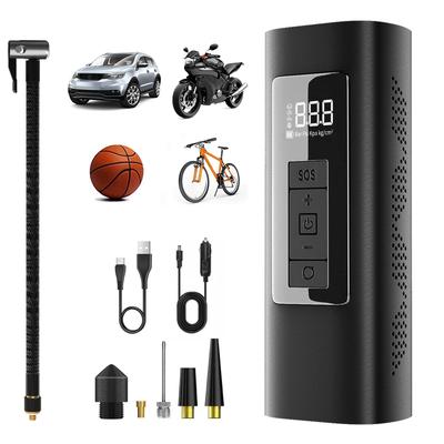 Junfire Electric Air Pump for Bicycle and Car 6000mAH Rechargeable Cordless Electric Air Maximum Pressure Auto Compatible with and Compatible with and