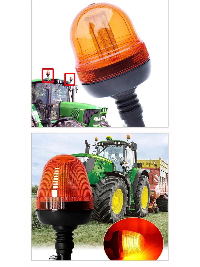 60W LED Strobe Light for Vehicles and Machinery (12-24V)