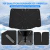 Car Windshield Sunshade Umbrella – Sun Shade For Car Windshield Blocks UV Rays & Heat, Keeps Interior Cool, Foldable Sun Visor Cover With Universal