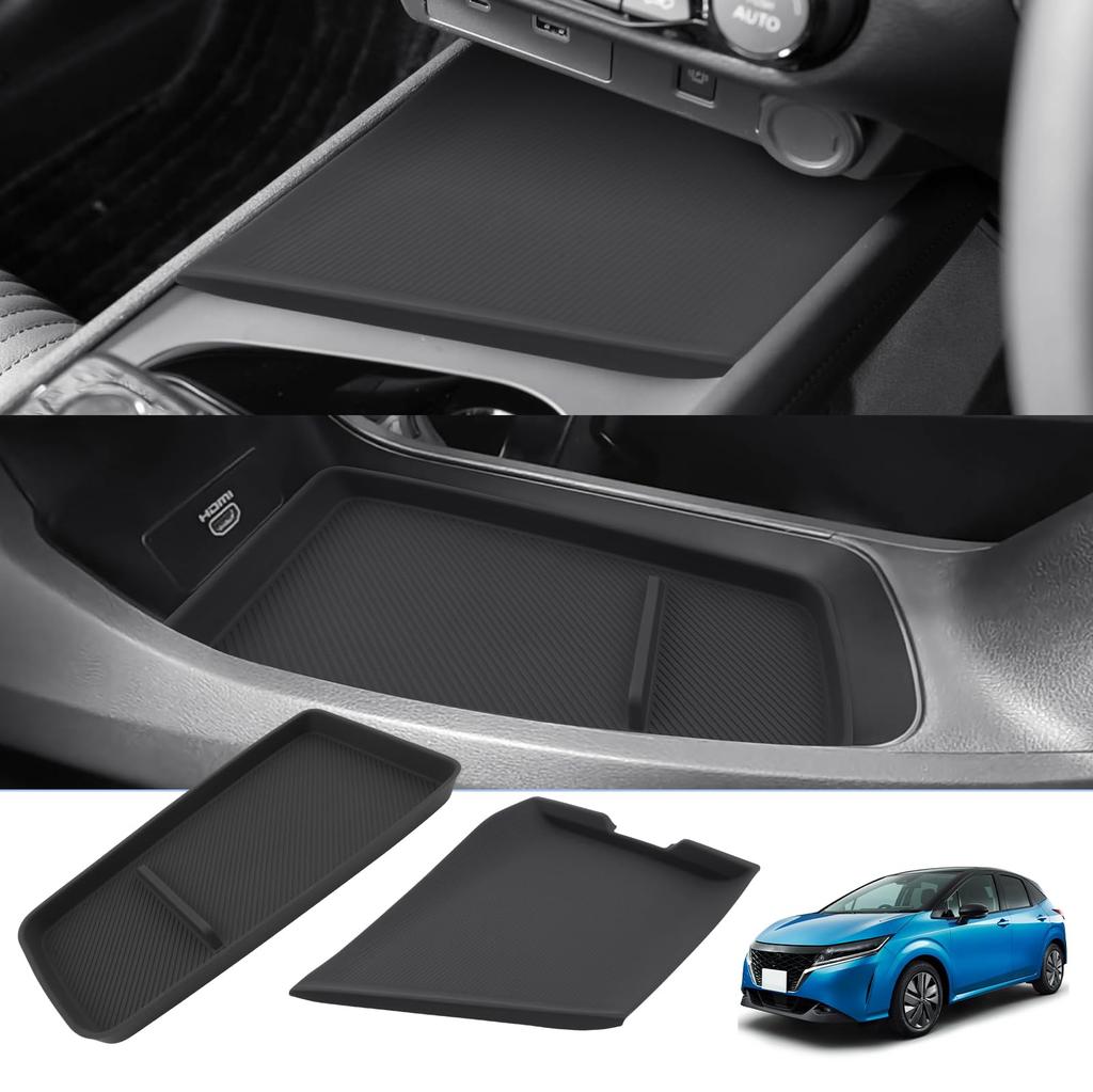 BIXUAN Console Box for Nissan Note Note Console Aura Center Console Note Small Item Aura Interior Parts Lightweight and Tier Storage Tray E13/Aura