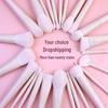 26-Piece Pink Makeup Brush Set: Foundation, Blush, Eyeshadow, Concealer & Blending Tools