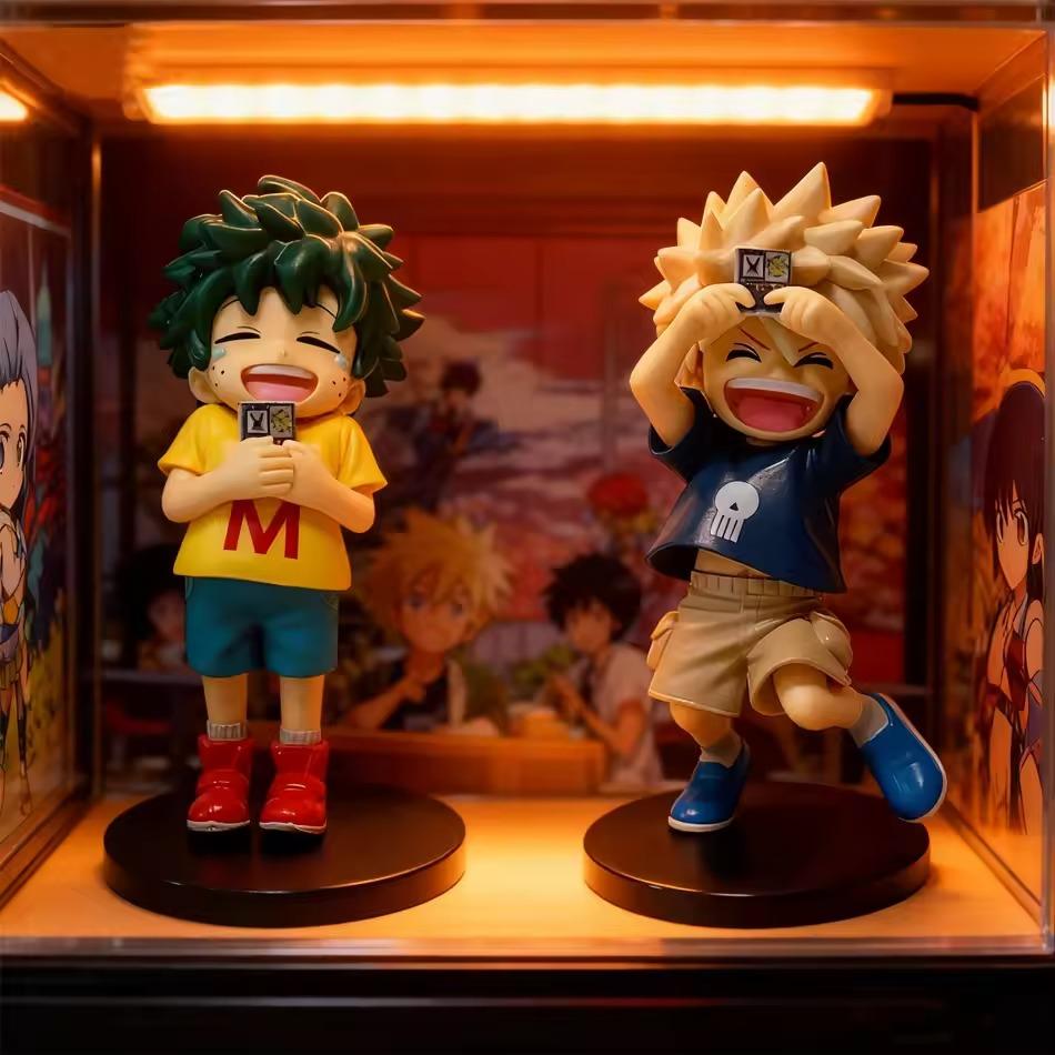 In Stock 2Pcs My Hero Academia Anime Action Figures Pvc Collectible Model Toys Kids Birthday Toys Decorative Gifts For Fans