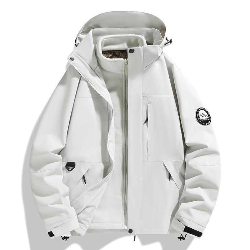 Direct sales autumn and winter outdoor jacket men and women three-in-one removable liner couple jacket group buying