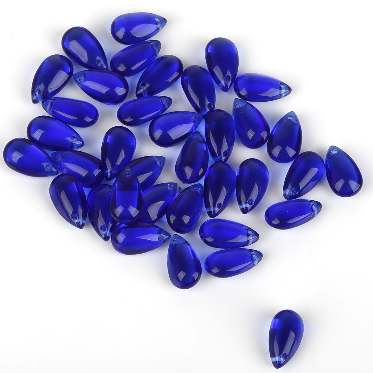 

5шт стеклянные бусины чешские капли воды кулон свободные бусины для изготовления ювелирных изделий DIY серьги 14x8mm 5pcs