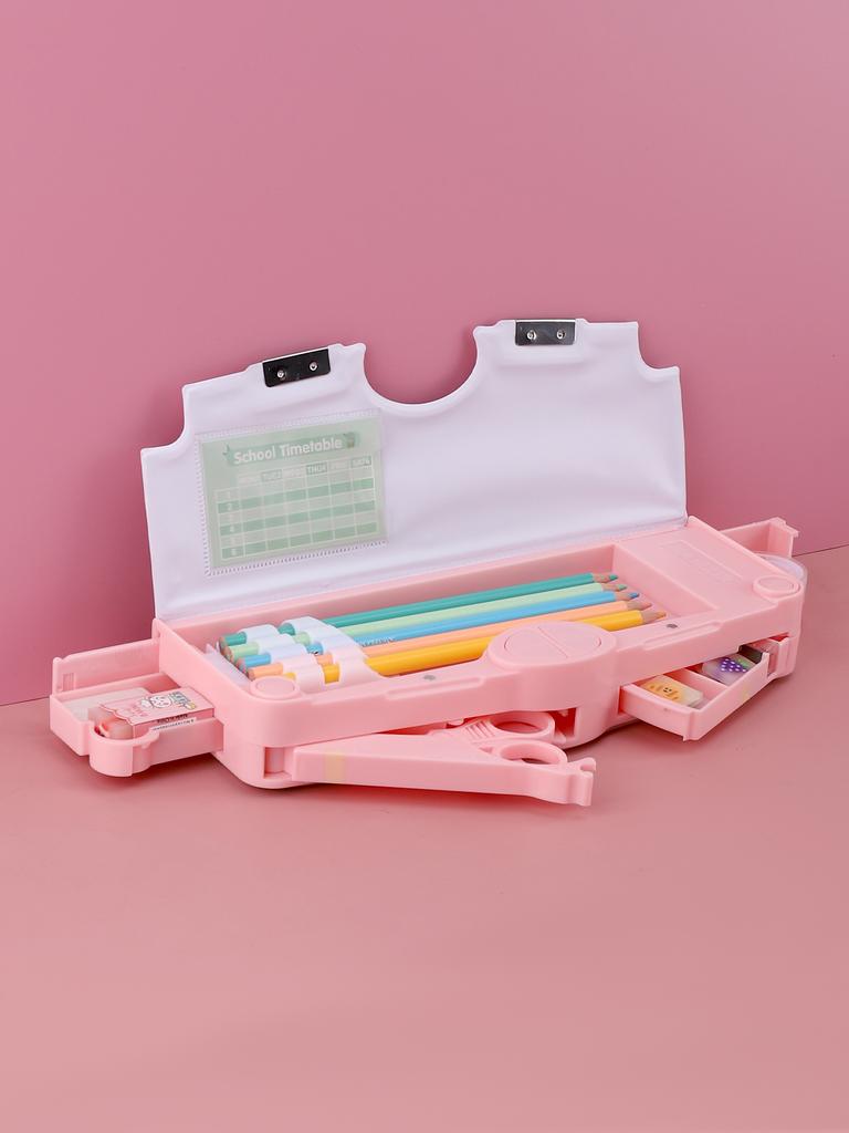 Funny kawaii pencil case Multi Functional Large Capacity Pencil Box Gift School Supplies back to school clamshell pencil case