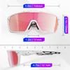 HAAYOT Sports Sunglasses for and Road Full UV400 Polarized TR90 White Frame with Pink Dots Baseball, Running, Cycling, Protection, Lenses,