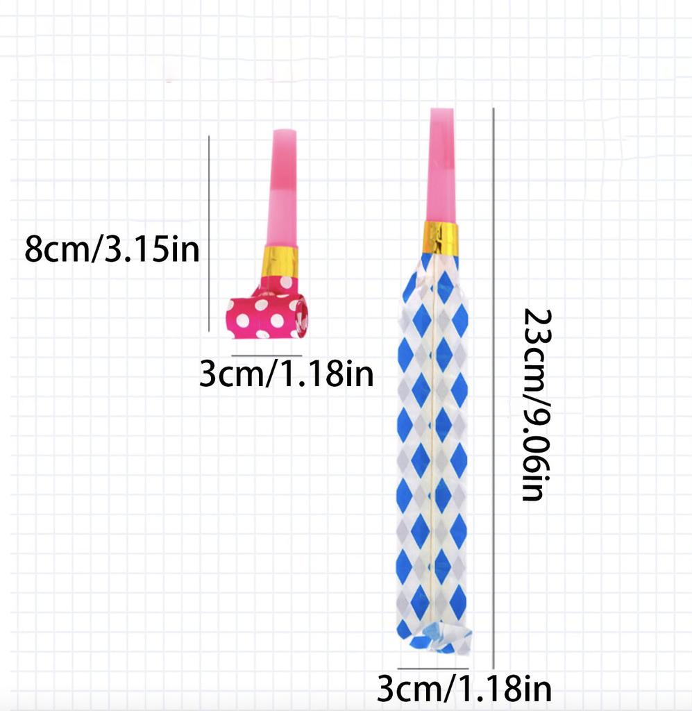 30PCS Colorful Whistles Toy Funny Toy Children Blowing Dragon Whistle Blow Roll Toys Baby Party Games Birthday Gifts Toddler Toy