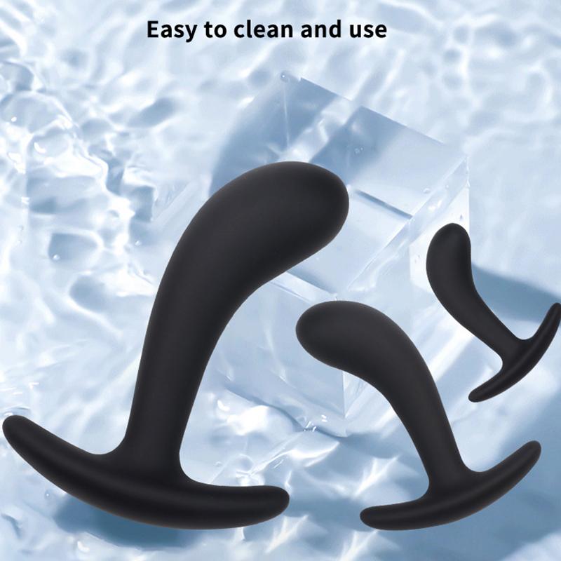 1/3Pcs Beginner Silicone Butt Plug Anal Plug For Men Prostate Massager For Gay Mini Anal Bullet Vibrator Sex Toy For Men Women