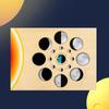 Wooden Solar System Puzzle With Planet And Moon Phases For Early Learning And Educational Play