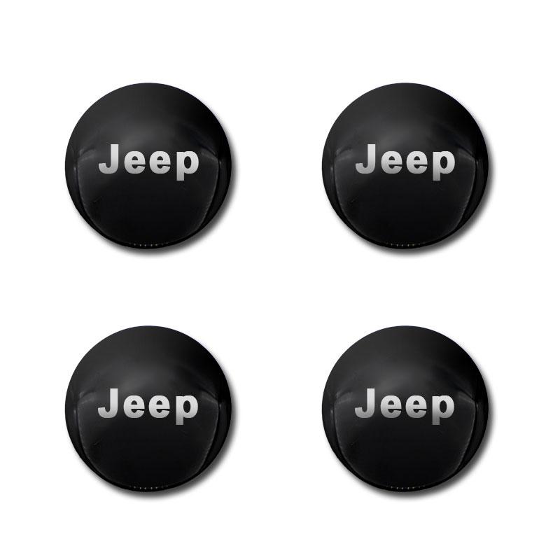 

4pcs 56/60mm Car Wheel Center Hub Caps Sticker Emblem for Jeep Grand Cherokee Wrangler JK Gladiator Compass Renegade Patriot