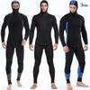 3mm Neoprene Wetsuit Two-Piece Set Black Diving Snorkeling Surfing Water Sports Warmth