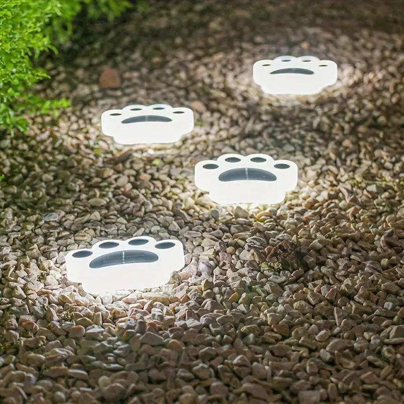 1pc Solar cat claw buried light outdoor waterproof outdoor courtyard garden layout Villa small yard decoration lawn light