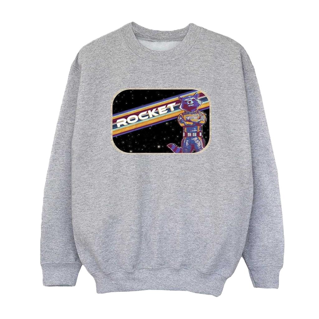 Guardians Of The Galaxy Volume 3 Mens Rocket Raccoon Pose Sweatshirt